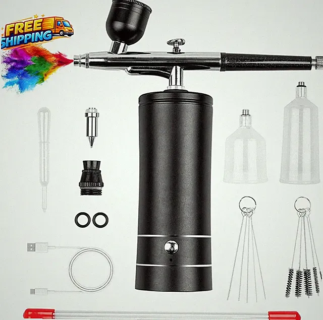 Airbrush Kit Rechargeable Cordless Airbrush with Compressor Non Clogging High