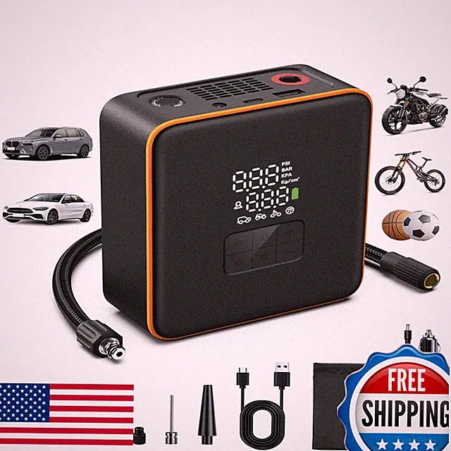 Cochejugar Tire Inflator Portable Air Compressor 5X Faster Inflation 7800Mah