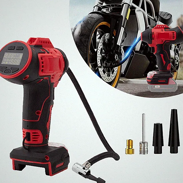 For Milwaukee 18V Battery Car Tire Pump Inflator Air Compressor LED Display