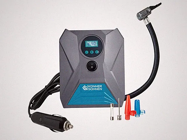Konner&Sohnen German Portable Air Compressor, Tire Inflator – 12V 150 PSI, 25L/m