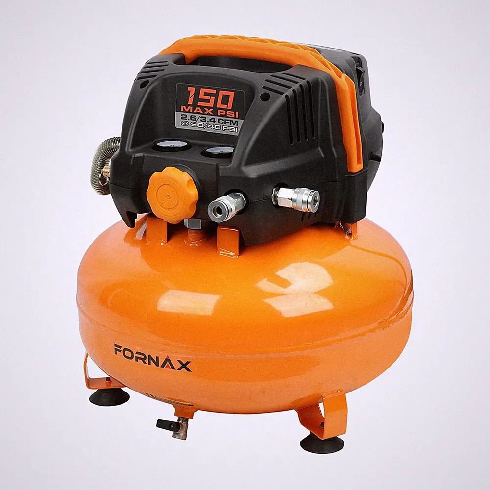 Pancake Air Compressor 6 Gallon 150 PSI Oil Free Portable Electric FORNAX
