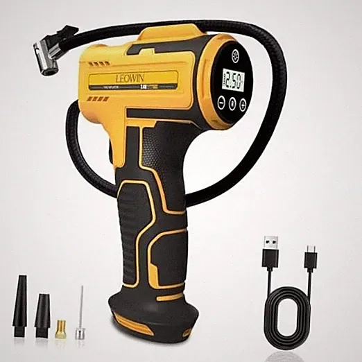Tire Inflator Portable Air Compressor, Cordless Handheld Air Pump with Digital